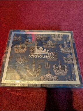 Dolce & Gabbana Decorative Crown Box - Navy & Gold